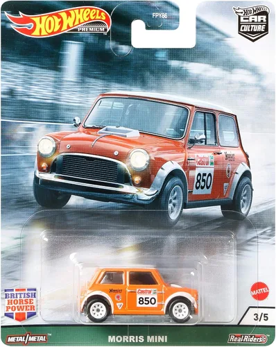 Miniatura 4 de Hot Wheels Vehículos de leyendas del circuito cultural del automóvil para niños de 3 años en adelante, colección premium de vehículos a escala 1:64