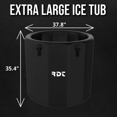 Miniatura 4 de Bañera de hielo portátil, 120 galones, bañera fría multicapa, inflable con tapa, ideal para corredores, crossfitters, amantes del fitness