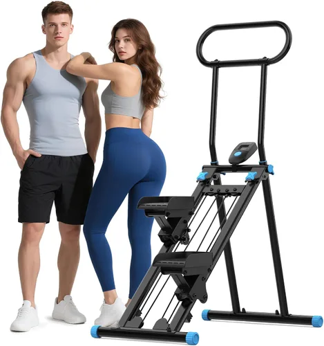HXD-ERGO Stair Stepper for Home, New Version 6 Adjustable Resistance Vertical Climber Cardio Exercise Machine, Folding Stair Climber for Full Body