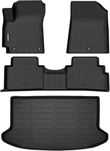 Miniatura 27 de Alfombrillas y forro de carga para Jeep Grand Cherokee L 2021-2025 (solo para 6 plazas sin consola central), alfombrillas de automóvil TPE para todo