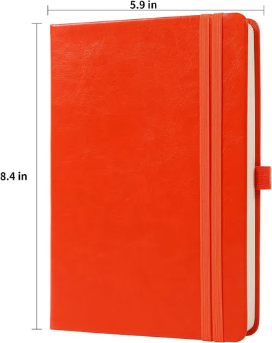 Miniatura 2 de Cuaderno de diario para hombres y mujeres, diarios para escribir A5, 180 hojas, 360 páginas, cuaderno de rayas universitarias de 3.53 oz/yd²