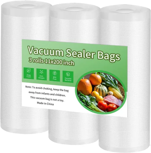 Miniatura 2 de Bolsas selladoras al vacío prémium de 100 cuartos de galón de 8 x 12 pulgadas, bolsas precortadas para ahorrar alimentos, sin BPA y resistentes
