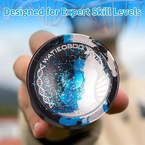 Miniatura 4 de C130 yoyo Profesional Sensible Yoyo Rodamiento para Principiantes Rodamiento No Sensible de Dedo Girar Yoyos Truco Yoyo Pro yoyos con Accesorios