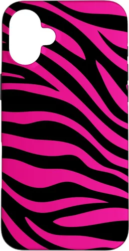 Miniatura 23 de Zebra Animal Print Pattern Black and Pink Cute Phone Case for iPhone 17