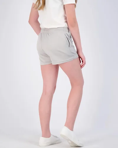 Miniatura 3 de Real Essentials Paquete de 4 pantalones cortos deportivos de malla para niñas con bolsillos