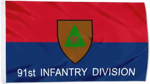 Miniatura 13 de Fyon Bandera militar de la 34ª división de infantería del ejército de 3 x 5 pies con 2 ojales de latón