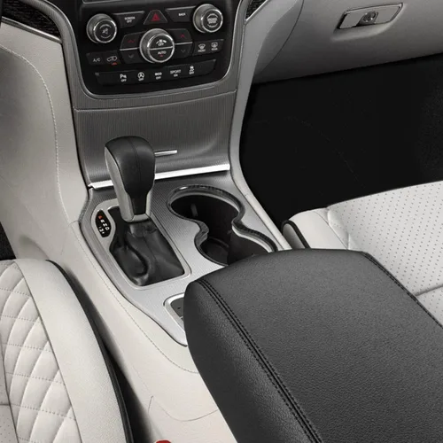 Miniatura 6 de para Jeep Grand Cherokee 2011-2021 Cubierta de Moldura del Portavasos Delantero, Anillo del Portavasos de la Fila Delantera ABS Accesorios Interiores