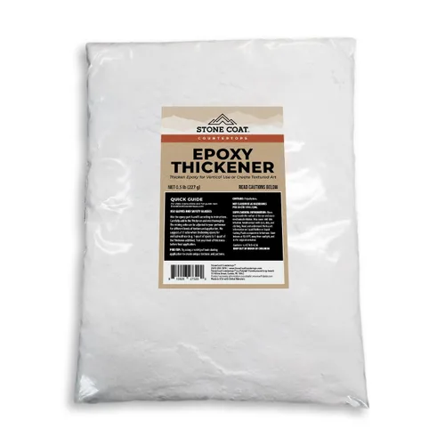 Stone Coat Countertops Espesante de Epoxi (0.5 lb) Agente Espesante para Proyectos de Epoxi Verticales, Inclinados y 3D, Aumenta la Fuerza de