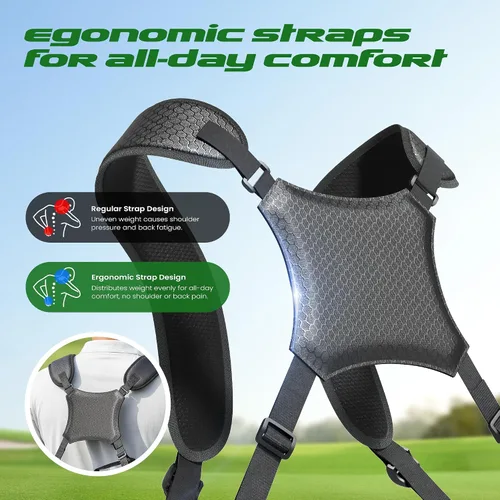 Miniatura 3 de Bolsa de Golf con Soporte Junior - Bolsa de Golf Juvenil para Edades 6-14, Bolsa de Golf con Soporte Ligera para Niños