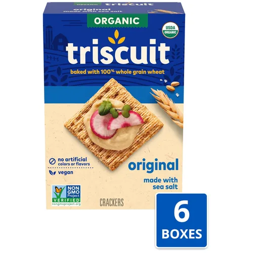 Miniatura 4 de Triscuit Galletas originales orgánicas) sin OMG, 7 onzas (paquete de 6)