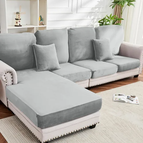 Miniatura 114 de Funda para Sofá de Terciopelo Elástico Funda de Cojín de Sofá 1 Pieza - Funda Deslizable Elástica Lavable para Asiento o Respaldo, Fundas de Asiento