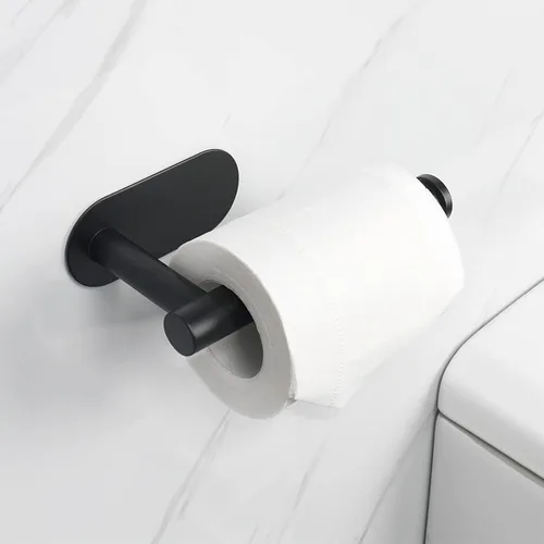 Miniatura 7 de NearMoon Portarrollos de papel higiénico autoadhesivo, acero inoxidable SUS304 resistente a la oxidación de alta calidad, soporte adhesivo