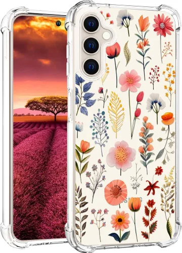 Miniatura 33 de Compatible con Samsung Galaxy S23 - Funda transparente para mujeres y niñas, diseño transparente (formas geométricas de arte abstracto)