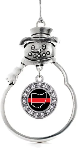 Miniatura 169 de Inspired Silver - Roller Queen - Adorno de Navidad plateado - Adorno circular para árbol de Navidad con circonita cúbica - Decoración colgante