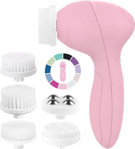 Miniatura 10 de Cepillo de Limpieza Facial Exfoliante para el Rostro Limpiador Exfoliante para el Cuidado de la Piel Lavado para Mujeres Niñas Exfoliante Eléctrico