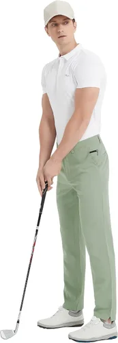 Miniatura 6 de Lesmart Pantalones de golf para hombre, elásticos, ajustados, ligeros, transpirables, de ajuste seco, con bolsillos