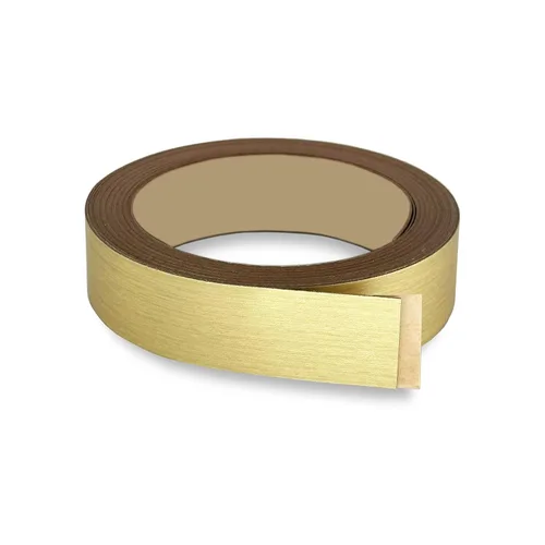 Miniatura 10 de Bandas de borde plateado cepillado de 1 pulgada x 25 pies – Adhesivo fuerte para despegar y pegar, fácil aplicación – Cinta de borde flexible