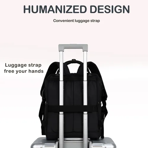 Miniatura 6 de KROSER Mochila para Laptop de 17" Elegante Mochila Repelente al Agua Mochila Casual Universitaria de Día con Puerto USB Bolsa de Trabajo de Viaje