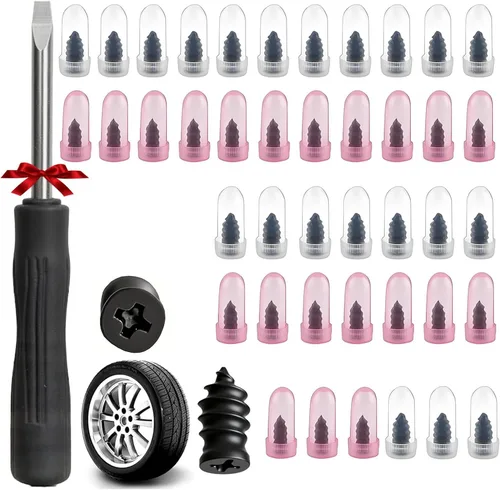 Miniatura 2 de Kit de clavos de goma para reparación de neumáticos, tornillos de goma para reparación de neumáticos 2026, tornillos de reparación de neumáticos