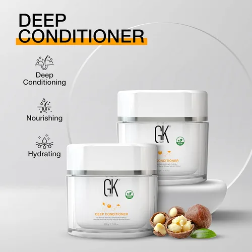 Miniatura 4 de GK HAIR Global Keratin Deep Conditioner Masque Paquete de 2 (7.05 fl oz/7.05 oz) Máscara de tratamiento de reparación hidratante intensa