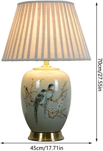 Miniatura 2 de Lamp for Desk Ceramic Retro Table Lamp Living Room Study Bedroom Bedside Table Decorative Lamp Creative Hotel Table Lamp Desk Lamps for Home