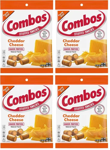 Miniatura 10 de Combos Bocadillos de pretzel horneados con queso cheddar, 13.5 onzas, bolsa, 13.5 onzas (paquete de 2)