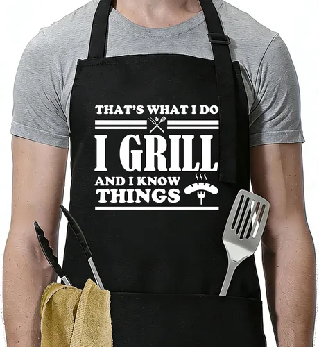 Miniatura 9 de Funny Apron for Men Women, Birthday, Father’s Day Grilling Gifts for Papa, Husband.