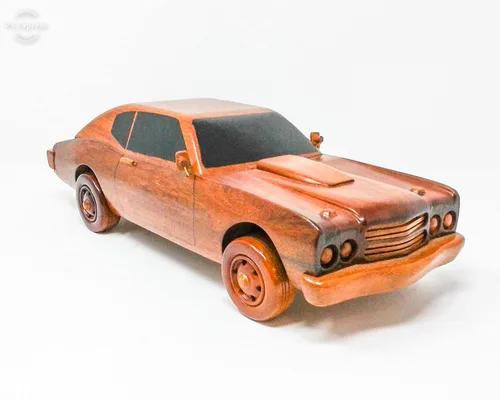 Miniatura 2 de Chevrolet Chevelle - Modelo de coche de madera en caoba maciza
