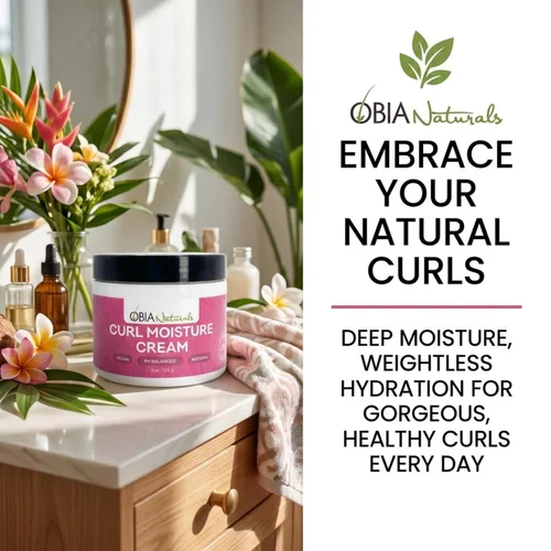 Miniatura 9 de OBIA Naturals Crema hidratante para rizos, acondicionador ligero sin enjuague, 8 onzas