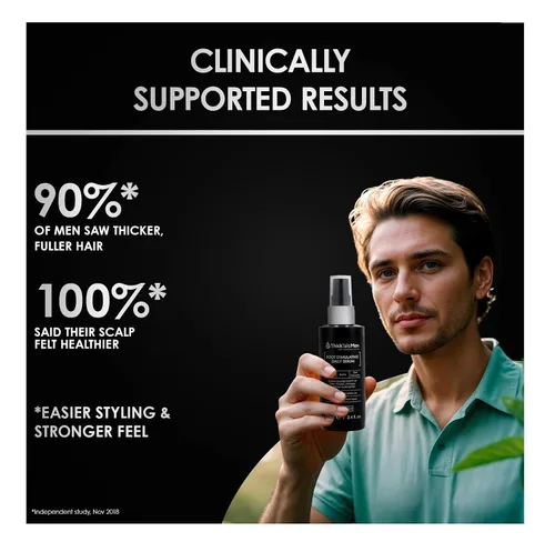 Miniatura 6 de ThickTails Suero de crecimiento del cabello para hombres para adelgazar el cabello Suero sin enjuague para raíces y cuero cabelludo con cafeína
