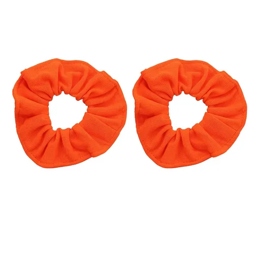Miniatura 23 de Set of 2 Large Solid Scrunchies (Beige)