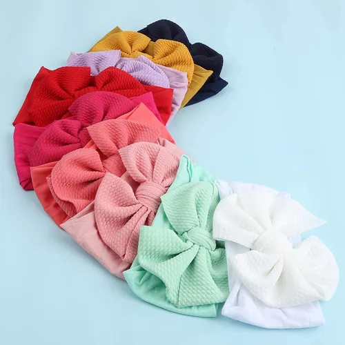 Miniatura 7 de Makone 9 diademas de nailon para bebé, accesorios para el cabello, lazos para el cabello, diadema elástica para bebés, niñas y bebés recién nacidos