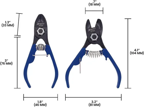 Miniatura 5 de Zenport H324 Clementine Citrus/Apple Fruit Clippers ergonómico, acero al cromo, 4.5 pulgadas