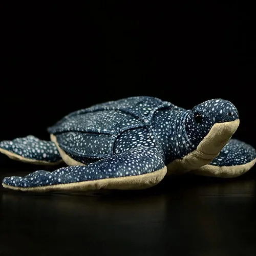 Miniatura 7 de FRANKIEZHOU Peluche realista de tortuga de cuero sintético de 12 pulgadas, animal de peluche realista de Seaturtle, juguete de peluche suave, regalo