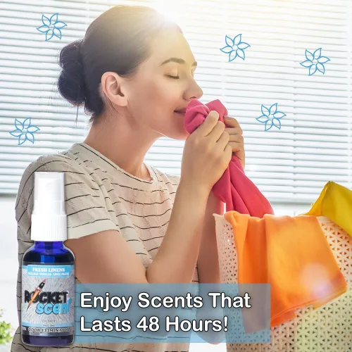 Miniatura 5 de Rocket Scent - Ambientadores de aceite + eliminador de olores y humo + desodorante para el hogar, automóvil, oficina, baño + auto nuevo, mango, lino