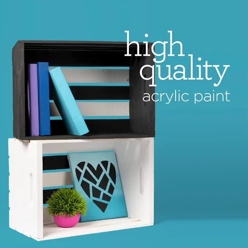 Miniatura 3 de Apple Barrel Un galón (128 onzas líquidas) de pintura acrílica blanca, acabado mate para pintura, dibujo y suministros de arte, pintura acrílica