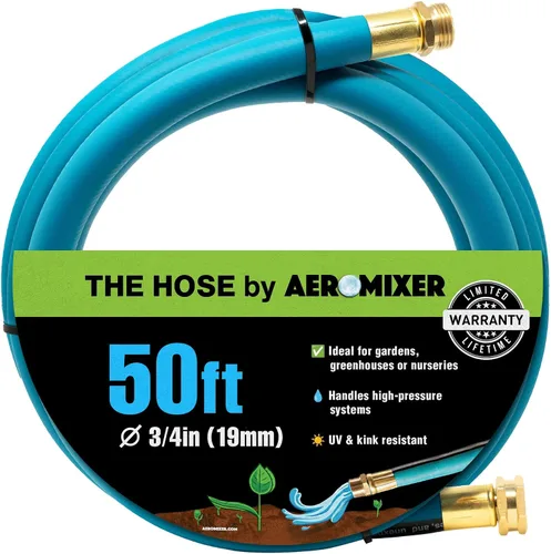 Miniatura 25 de Aeromixer THE HOSE - Manguera de jardín de 1 pulgada de 15 pies con juego de adaptadores para espitas de 3/4, mangueras de jardín comerciales sin