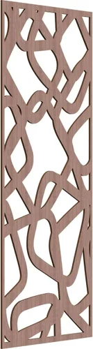 Miniatura 156 de Acme Paneles de pared decorativos de madera con calado, 9 3/8 pulgadas de ancho x 24 3/8 pulgadas de alto x 1/4 de alto, roble rojo