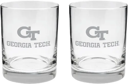 Miniatura 42 de Texas A&M Aggies - Juego de 2 vasos (2 caras), acabado satinado, roca (o whisky)