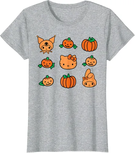 Miniatura 20 de Camiseta de Halloween Hello Kitty My Melody Kuromi Pumpkins