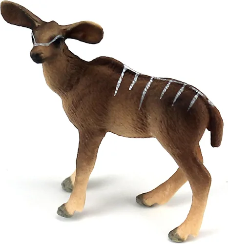 Miniatura 35 de FUNSHOWCASE Figura de juguete de búfalo de animales de la selva africana, figura de plástico realista, altura de 2.6 pulgadas