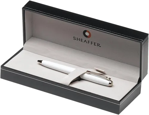 Miniatura 2 de Sheaffer Prelude - Mini bolígrafo, blanco brillante con borde de placa de níquel (E2980551)