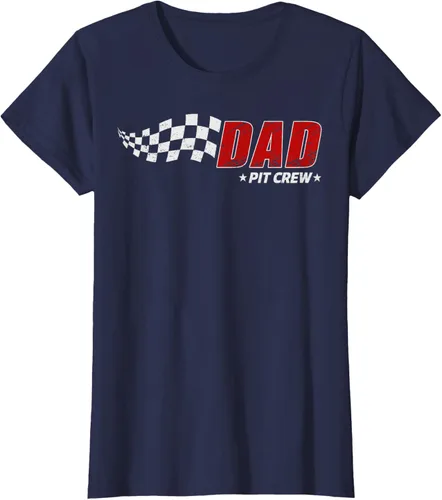 Miniatura 40 de Dad Pit Crew Race Car Birthday Family Matching Pit Crew Camiseta Pit Crew