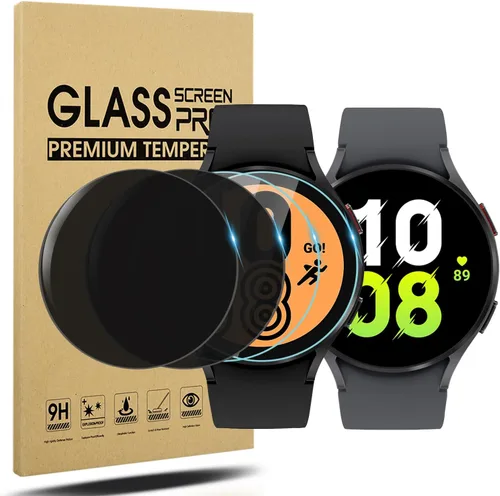 Miniatura 14 de Suoman Paquete de 4 protectores de pantalla de vidrio templado para Samsung Galaxy Watch 4 Classic de 1.81 pulgadas (1.811 in) para Galaxy Watch 4