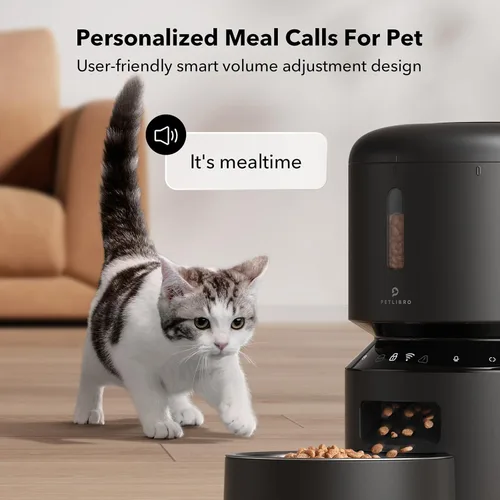 Miniatura 5 de PETLIBRO Comedero automático para gatos, comedero WiFi 5G para mascotas con preservación de frescura, comederos temporizados para gatos secos, hasta