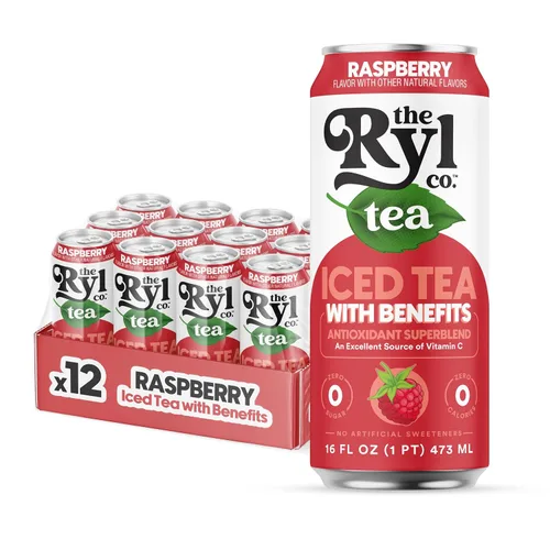 Miniatura 16 de Ryl Té Helado, Té Cítrico Verde, Súper Mezcla Antioxidante, Sin Azúcar, Bajo en Carbohidratos, Cero Calorías - 16.0 Fl Oz (Paquete de 12)