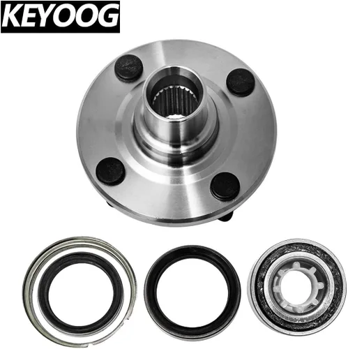Miniatura 3 de 2 piezas 518507 (solo para no ABS, 4 orejetas) Kit de reparación de cubo delantero apto para Chevy Prizm 1998-2002/1993-1997 Geo Prizm/1988-2002