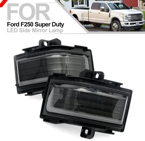 Miniatura 2 de Switchback - Luces LED para espejo lateral para Ford F150 F250 F350 F450 F550 Super Duty con lente ahumada, luces direccionales secuenciales, luces