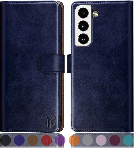 Miniatura 16 de SUANPOT Funda de piel tipo cartera para Samsung Galaxy S22 con bloqueo RFID, tarjetero para tarjetas de crédito, funda de teléfono con tapa tipo