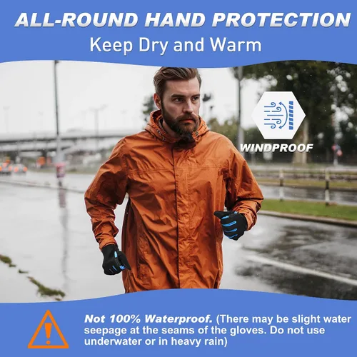Miniatura 6 de Sukeen Guantes de invierno para hombre y mujer, guantes antideslizantes para pantalla táctil, guantes cálidos para correr, conducir, ciclismo